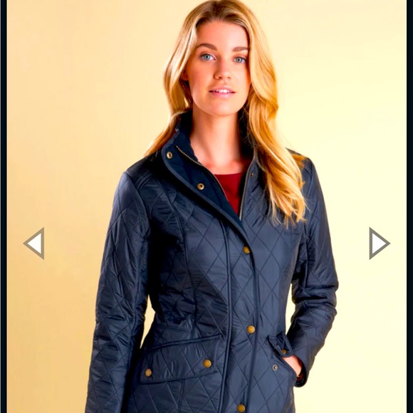 SOLD—-  Barbour Polarquilt Jacket in Navy - Picture 3 of 9